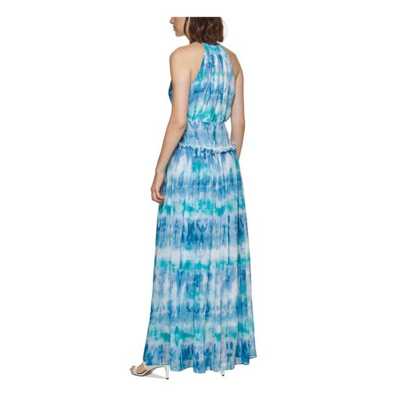champagne colored bridesmaid dress Mirabella Champagne Satin Maxi Dress - M Size - Women's Dresses